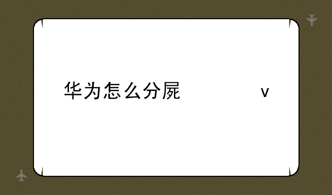 华为怎么分屏平板