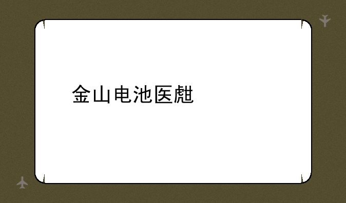 金山电池医生价格