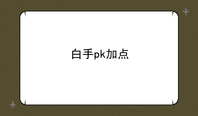 白手pk加点